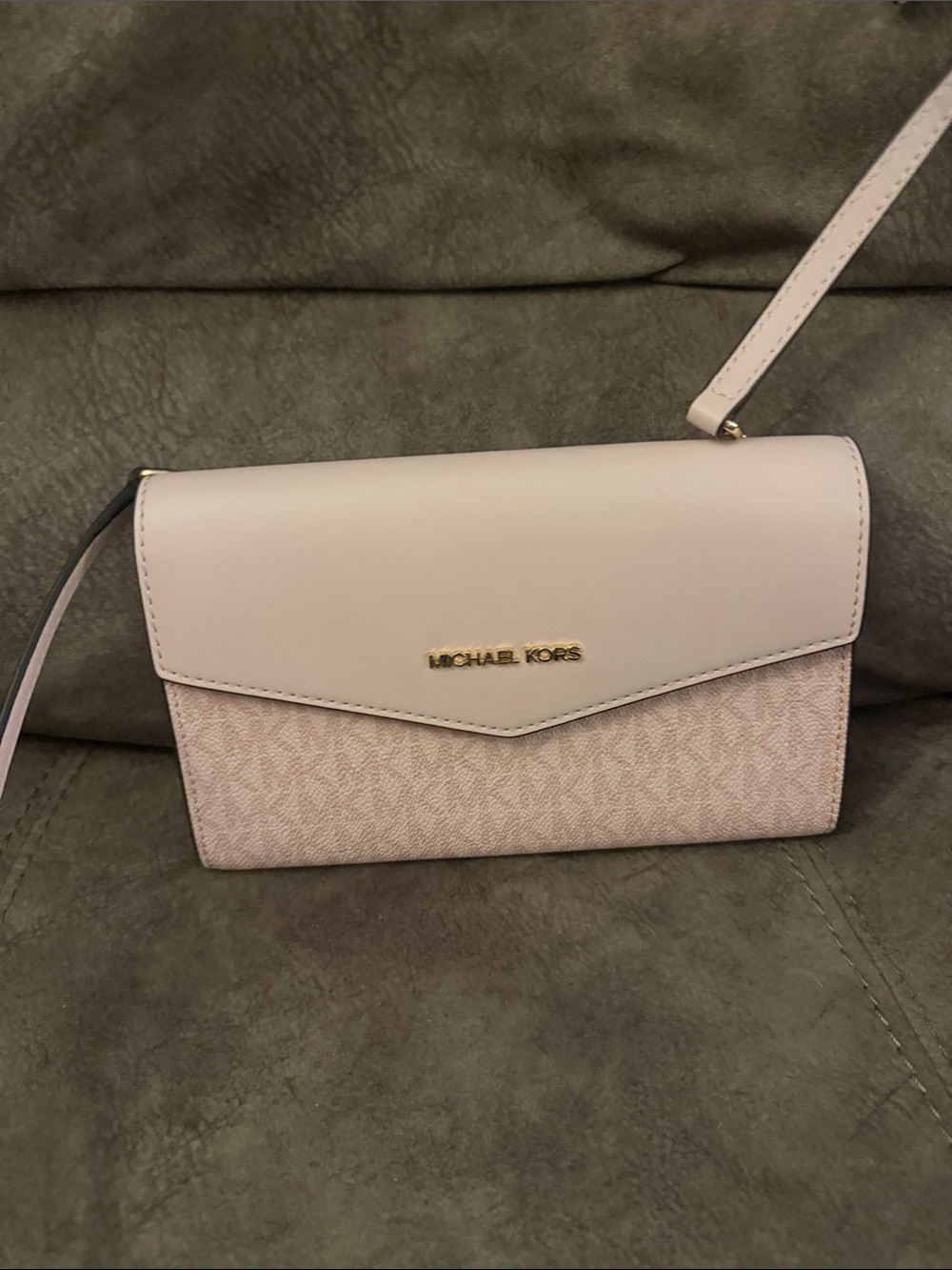 Michael Kors Light Pink Signature Logo Crossbody